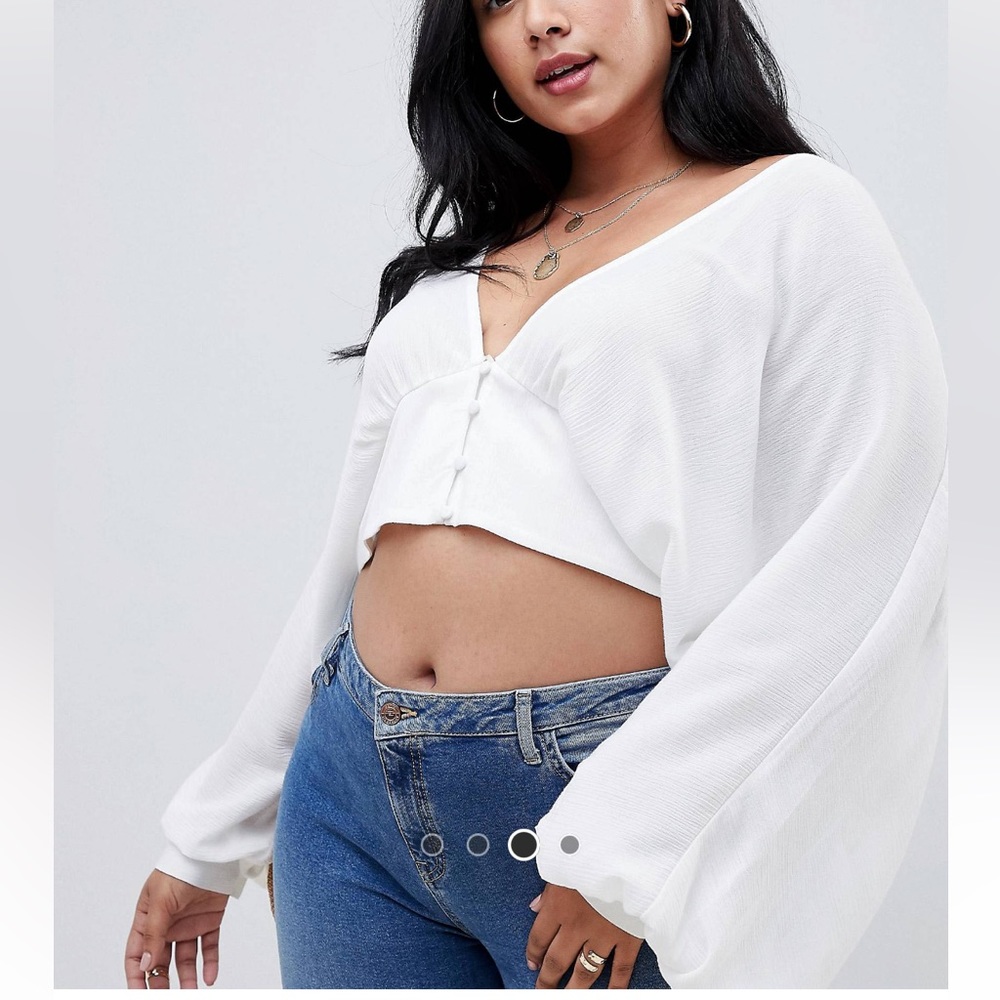 ASOS batwing plunge top